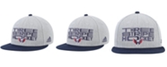 adidas Men's Gray and Navy Washington Capitals Three Stripe Hockey Adjustable Hat